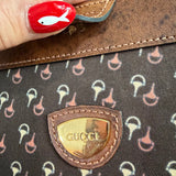 The Swan Crossbody  - Vintage Gucci Horsebit in Brown