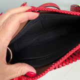 The Swan Crossbody - Vintage LV Monogram in Red