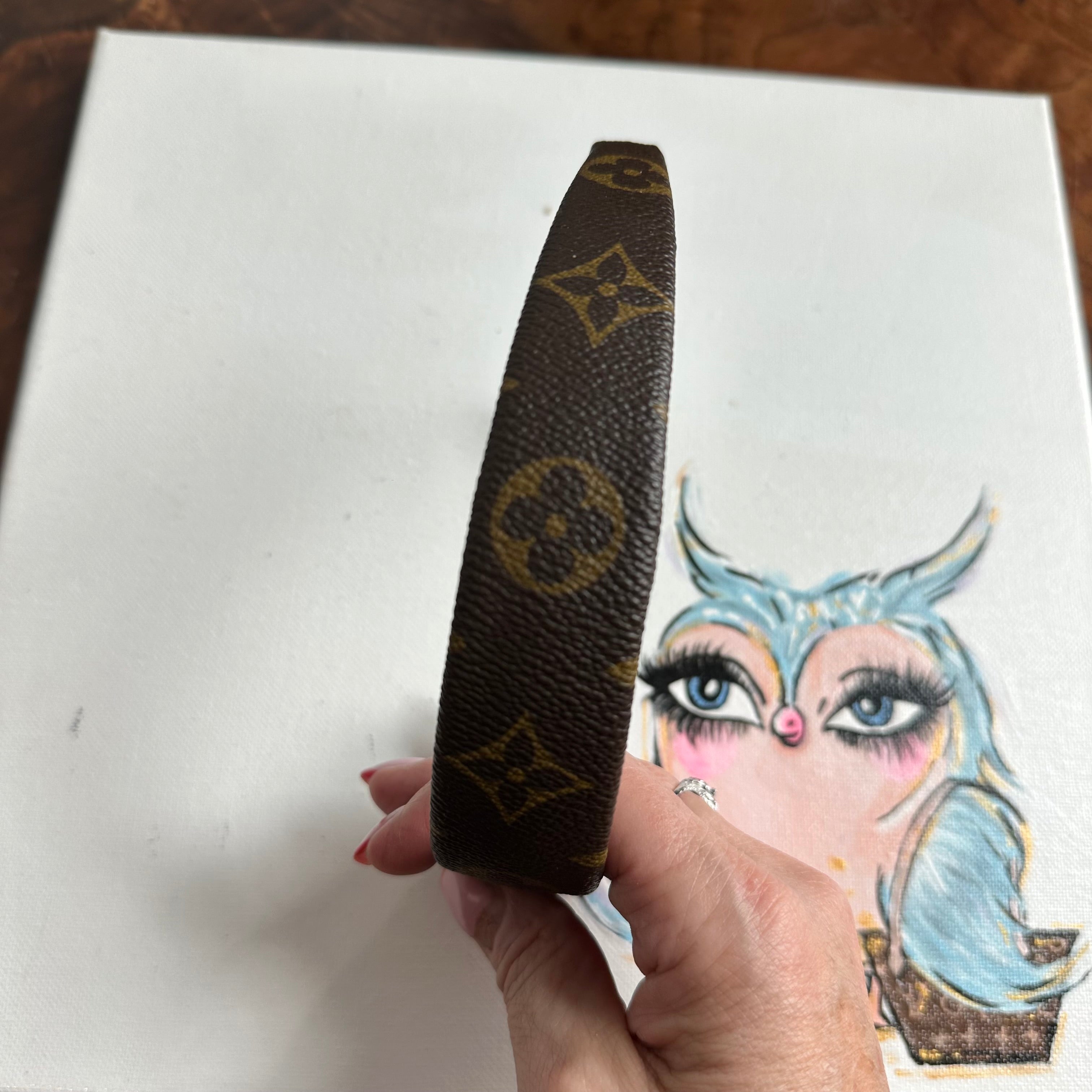 Upcycled LV Headbands
