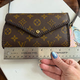 The Handmade Junco Crossbody - Vintage Monogram  LV in Dark Brown
