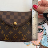 The Falcon Crossbody - Vintage Damier/Monogram Mix in Chocolate