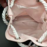 The Junco Crossbody Drawstring Bag  - Pale Pink Dior