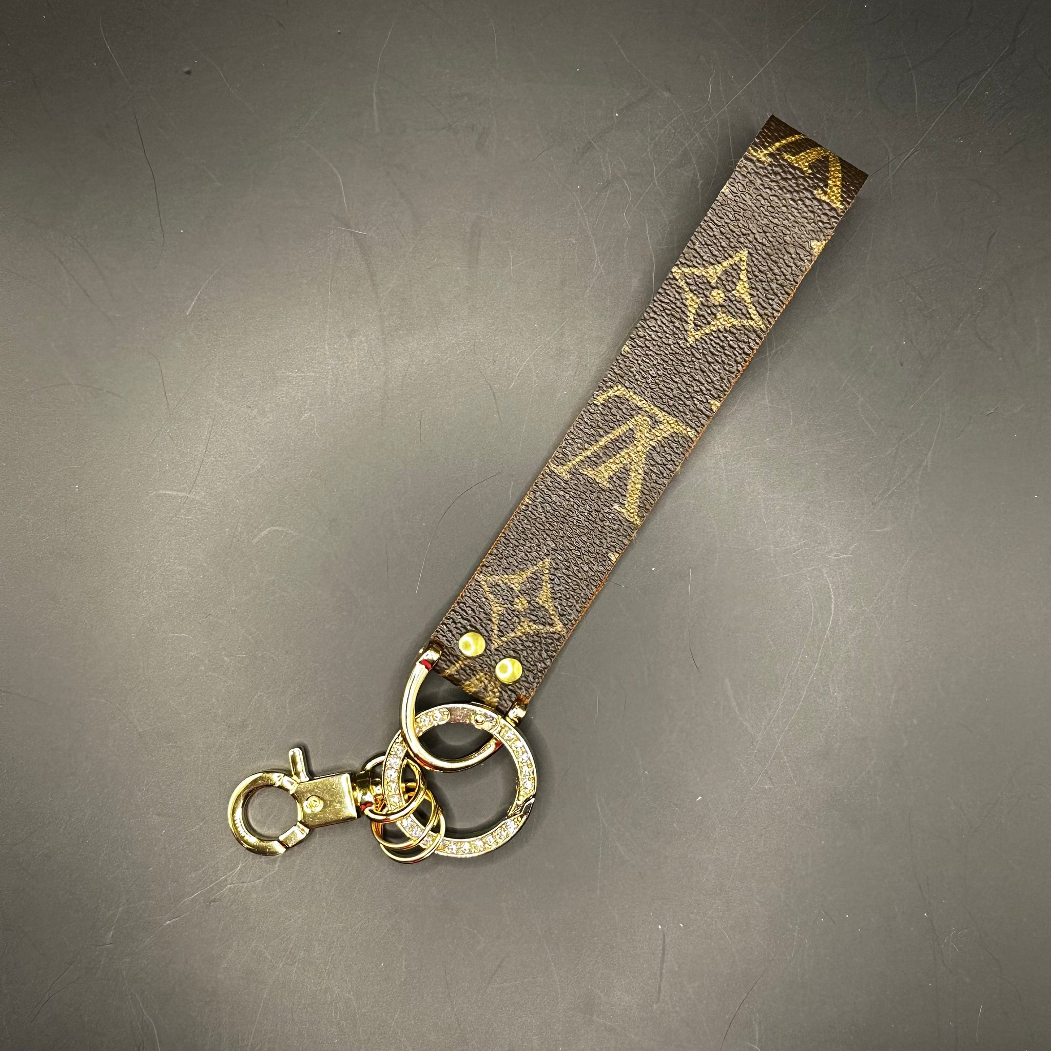 Blingy Upcycled Louis Vuitton Wristlet Strap/Key Chain – Beauty