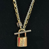 Upcycled Louis Vuitton Padlock Necklace