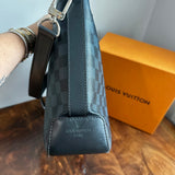 The Peacock Messenger/Laptop Bag in Cobalt Damier