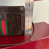 The Junco - Brown Suede Vintage Gucci GG Handbag (smaller)