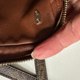 The Junco Crossbody - Vintage Monogram in Tan