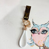 Upcycled Louis Vuitton Key Chain / Bag Charm