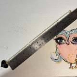 I Heart LV Necklace in Black/Gold on GF Paperclip Chain