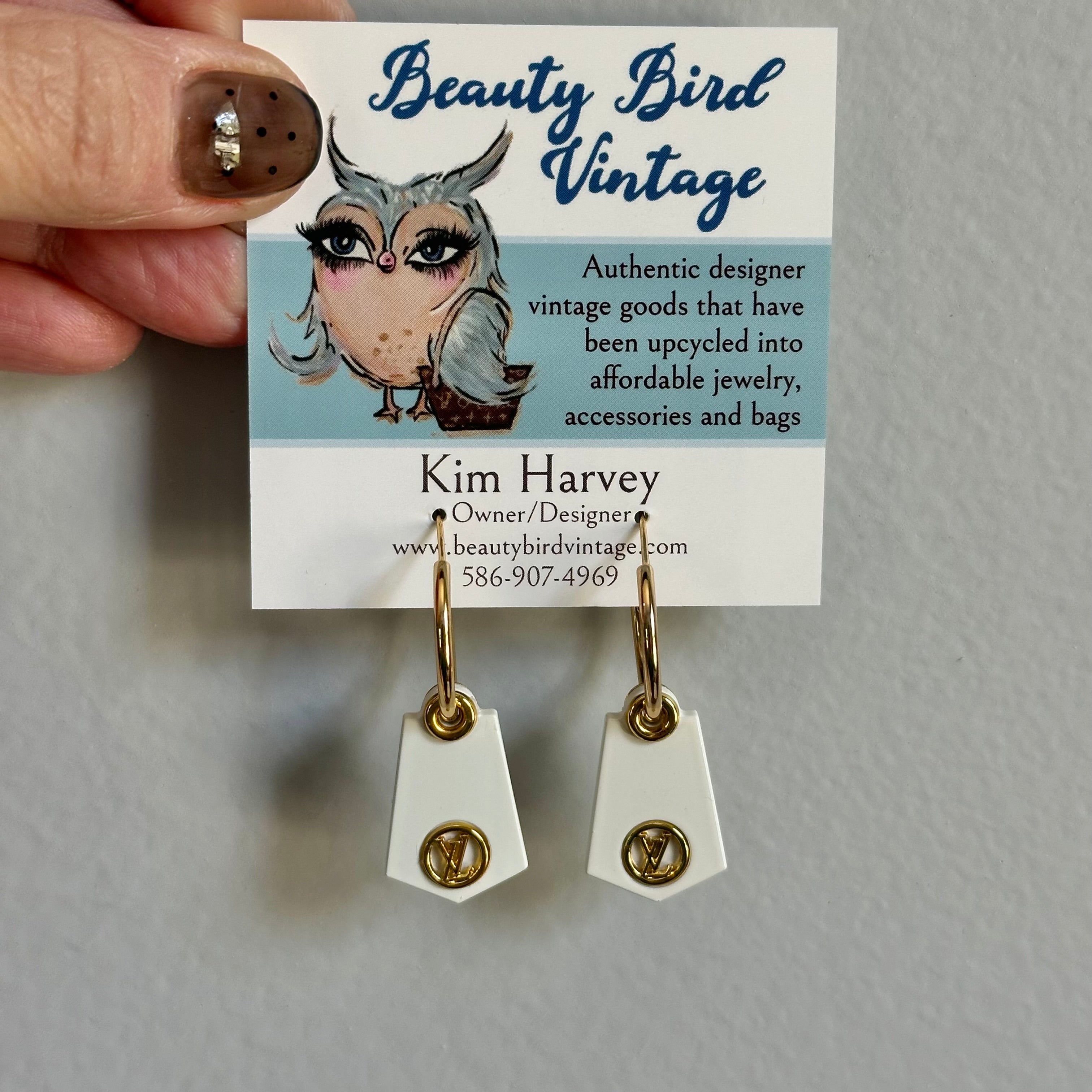 Upcycled Louis Vuitton Earrings