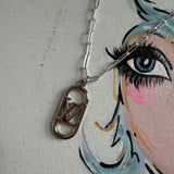 Oval LV Necklace - Silver