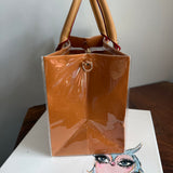 The LV Tote Bag - Special Blue "Louis" on Classic Orange