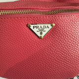 Bubblegum Pink Leather Prada Tag Sling/Fanny Pack Bag (larger)