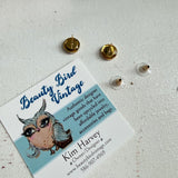 Upcycled Ferragamo Rivet Earring Studs