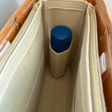 The Large LV Tote/Crossbody Bag - Classic Orange with Organizer Insert