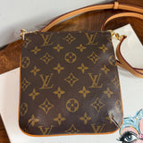 The Junco Crossbody - Vintage Monogram  LV in Vachetta