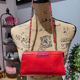 The Junco Shoulder Bag - Upcycled LV Vernis in Rose Pop