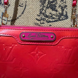 The Junco Shoulder Bag - Upcycled LV Vernis in Rose Pop