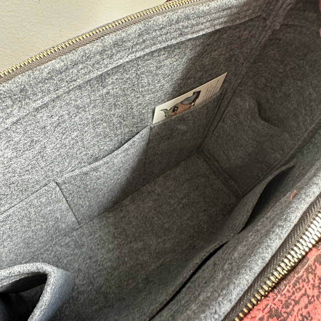 The Tote Bag - Canvas Dior in Salmon Pink/Graphite