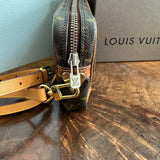 The Junco Crossbody Bag - Vintage Monogram in Tan