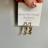 YSL Zipper Pull Earrings - Gold Bling