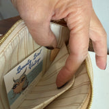 The Chick Wristlet - Upcycled LV in Damier Azur