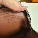 The Junco Crossbody - Vintage Monogram in Black