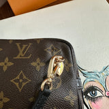 The Junco Crossbody - Vintage Monogram in Black