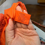 The Crossbody Tote Bag - Raffia Dior in Red/Orange