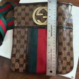 The Swan Messenger - Vintage Imprime Gucci in Brown