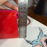 The Junco Shoulder Bag - Upcycled LV Vernis in Rose Pop