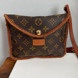 The Falcon Crossbody - Vintage Monogram in Light Tan