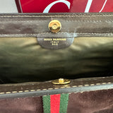 The Junco - Brown Suede Vintage Gucci GG Crossbody (larger)