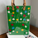 The LV Tote Bag - Special Green Yayoi Kusama Collection
