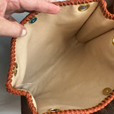 The Swan Crossbody - Vintage Monogram in Whiskey