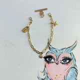 Cellphone Wristlet with Upcycled LV Charms