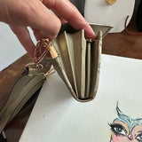 The Junco Wallet/Crossbody - Vintage GG in Gold Leather