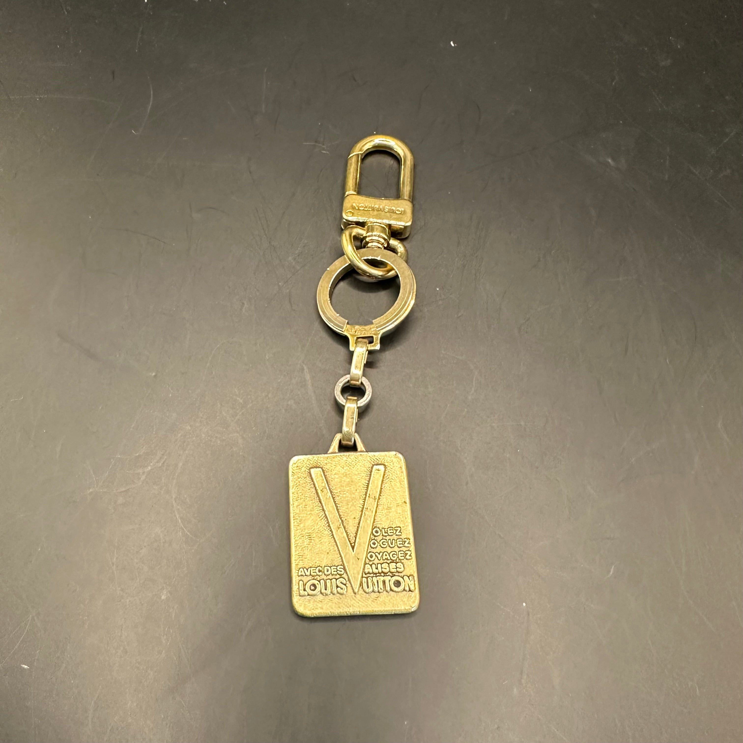 Authentic LV Louis Vuitton Malletier Keychain/Purse Charm