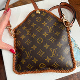 The Falcon Crossbody - Vintage Monogram in Light Tan