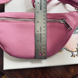 Pink Leather Prada Tag Sling/Fanny Pack Bag