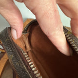 The Junco Crossbody Bag - Vintage Monogram in Tan