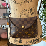 The Falcon Crossbody - Vintage Damier/Monogram Mix in Chocolate