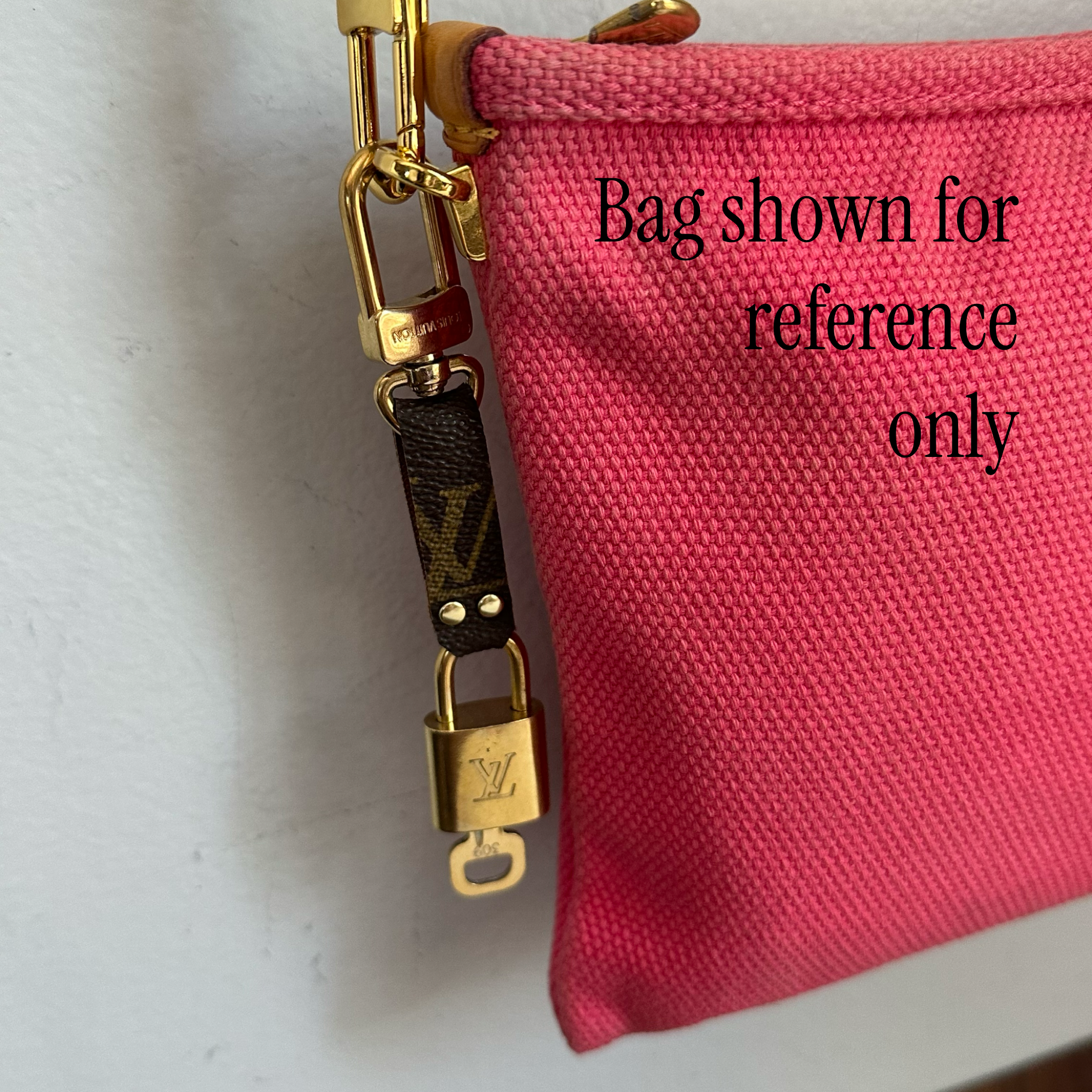 Upcycled LV Padlock Purse Charm/Keychain