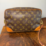The Sparrow Crossbody - Vintage Monogram in Vachetta with Braiding