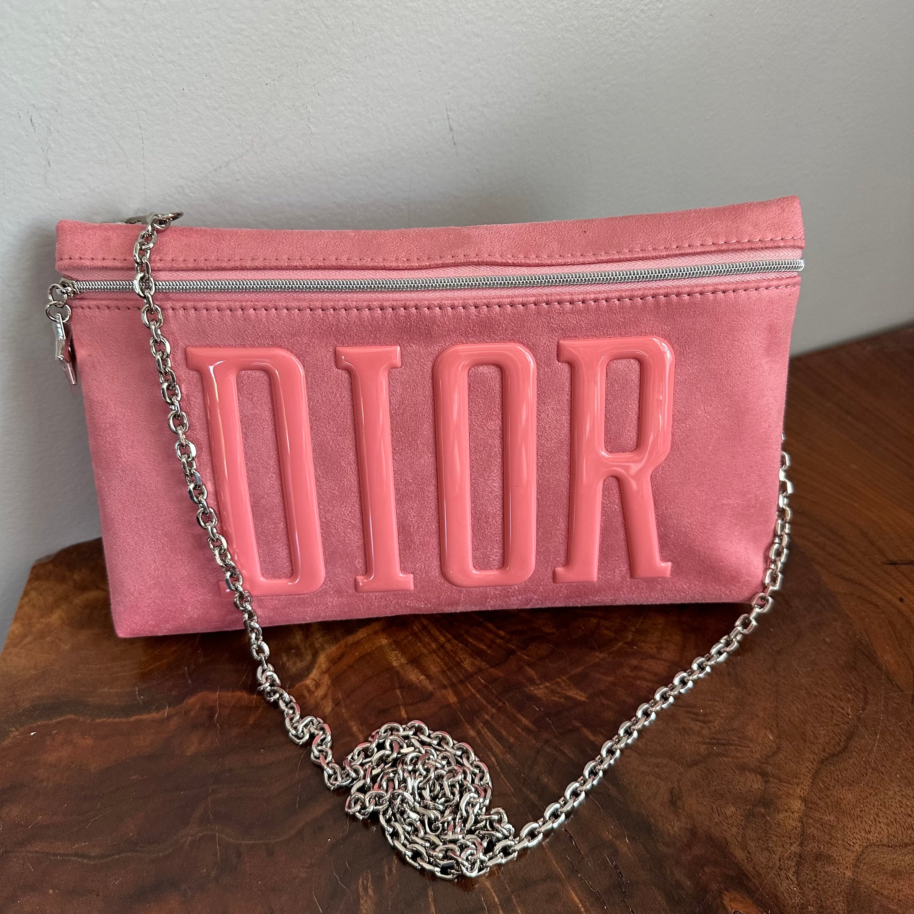 The Junco Crossbody Bag - Pink Suede in Dior