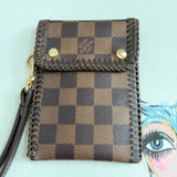 The Cardinal Card Holder/Wallet - Vintage Damier Ebene w/Red inside