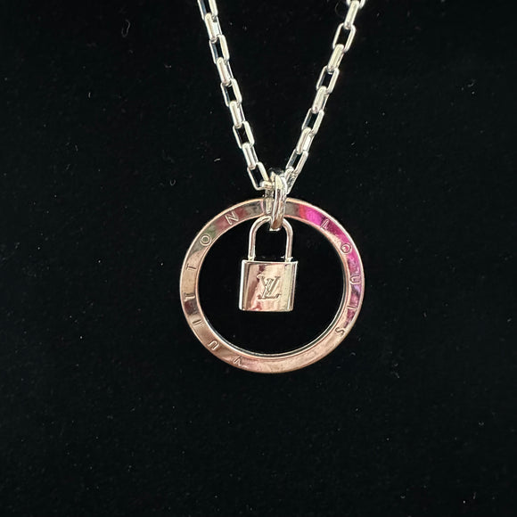 Upcycled LV Necklace