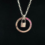 Upcycled LV Necklace