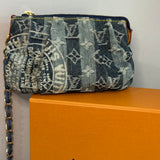 The Mini Falcon - Vintage LV in Blue Denim