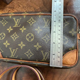 The Junco Crossbody Bag - Vintage Monogram in Tan